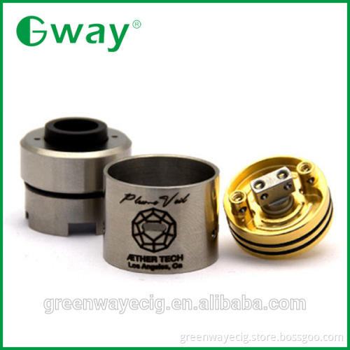 Latest plum veil rda for 18650 mechanical mod 22mm rda clone Plume Veil RDA rebuildable plumveil